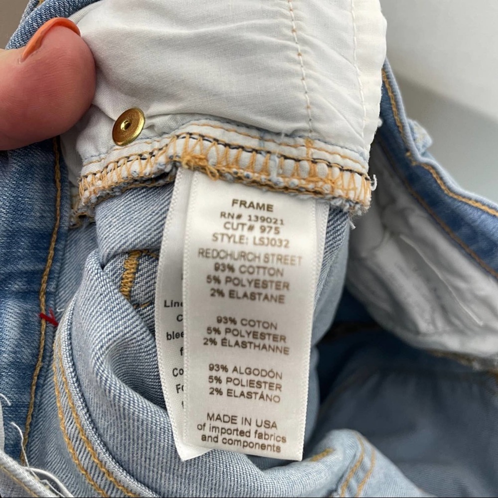 LEVI'S 724 High Rise Straight Jeans Distressed WW1 - Picture 7 of 8